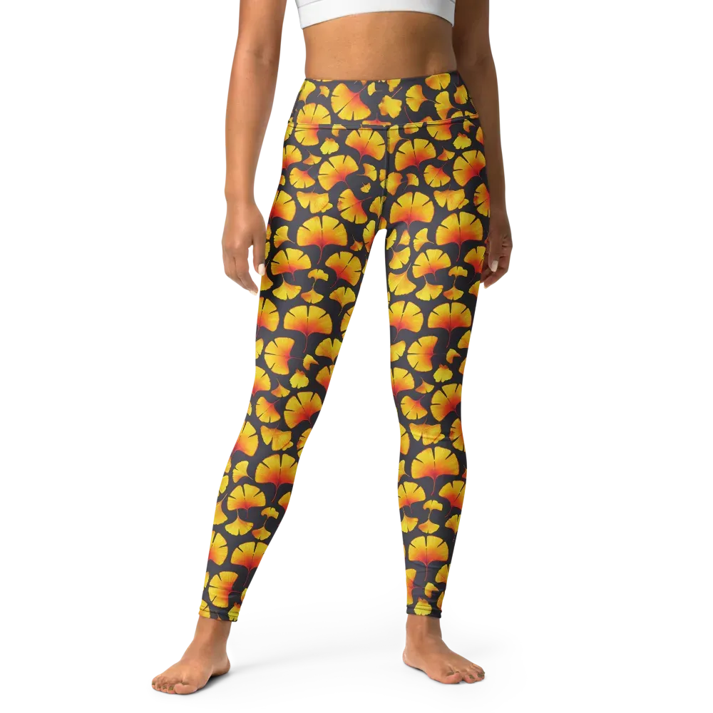 Autumn Radiance on Yoga Leggings — Front