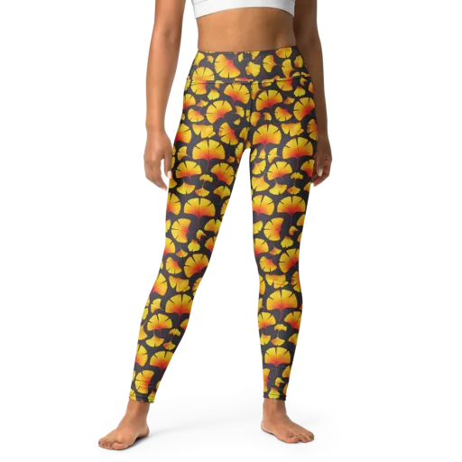 Autumn Radiance on a Yoga Leggings