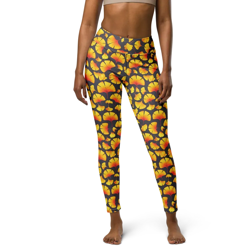 Autumn Radiance on Yoga Leggings — Front