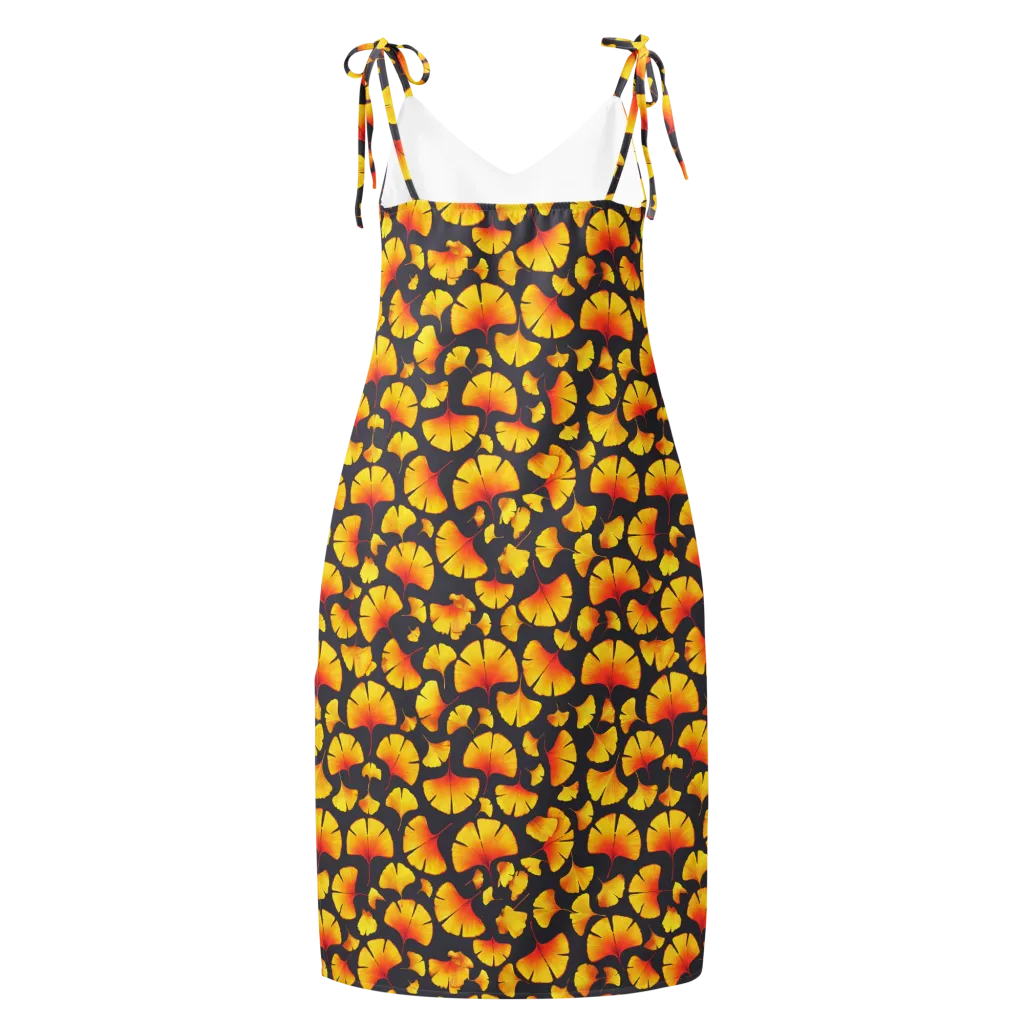 Autumn Radiance on Slip Dress — Back