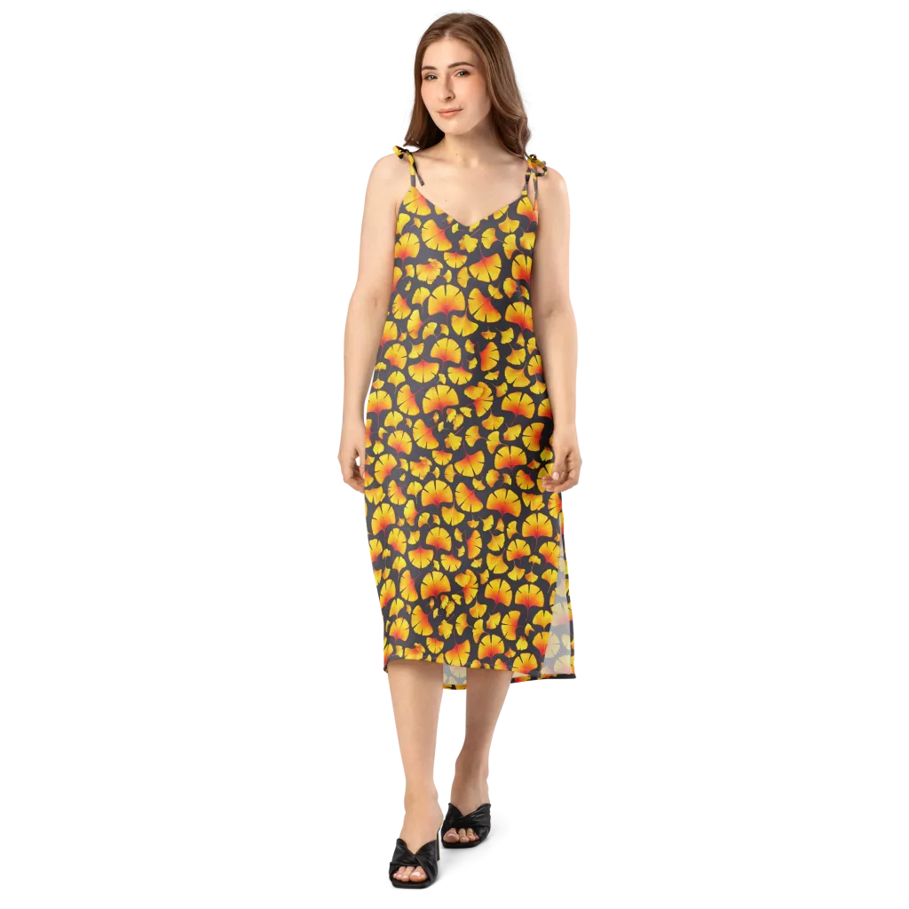 Autumn Radiance on Slip Dress — Front