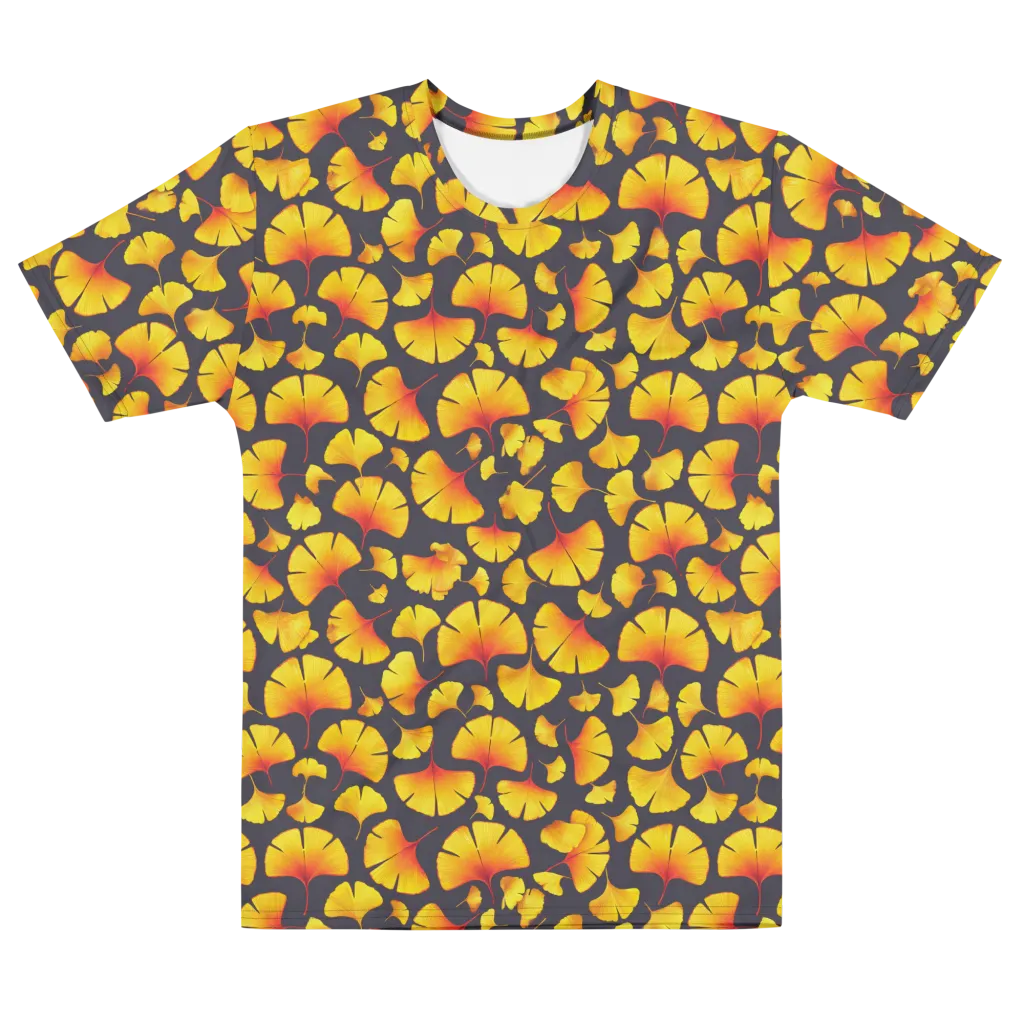 Autumn Radiance on Men's Cotton Crew Neck T-Shirt — Front