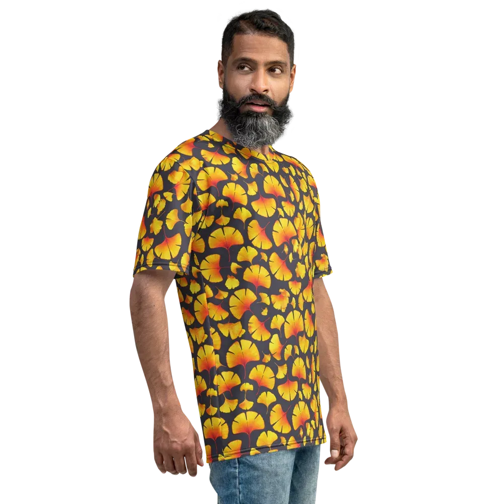 Autumn Radiance on Men's Crew Neck T-Shirt — Right