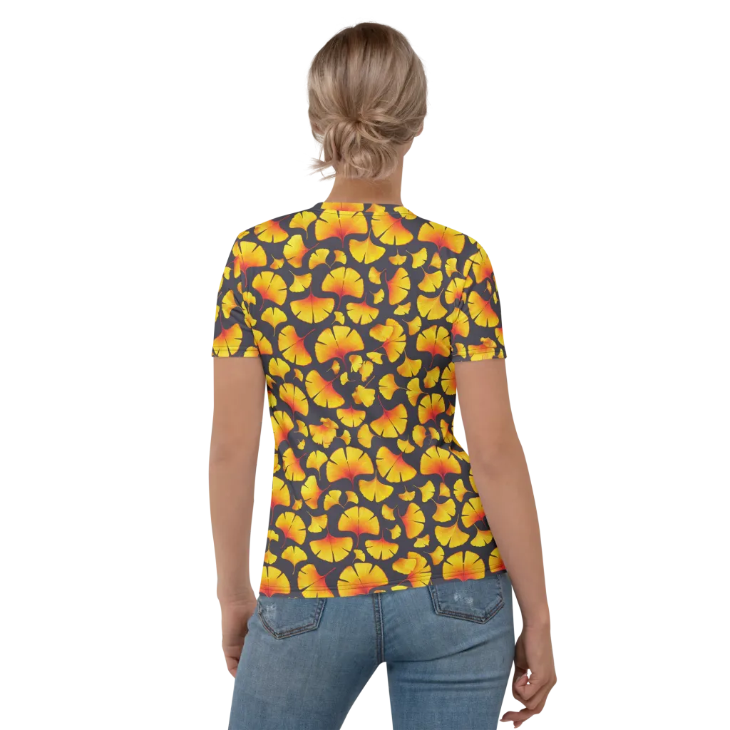 Autumn Radiance on Women's Crew Neck T-Shirt — Back