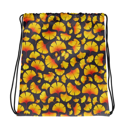 Autumn Radiance on a Drawstring Bag