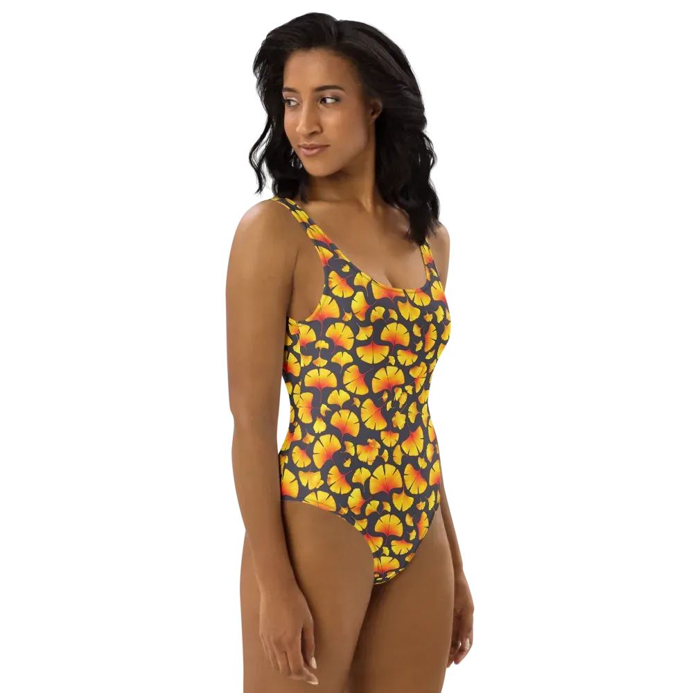 Autumn Radiance on One-Piece Swimsuit — Right