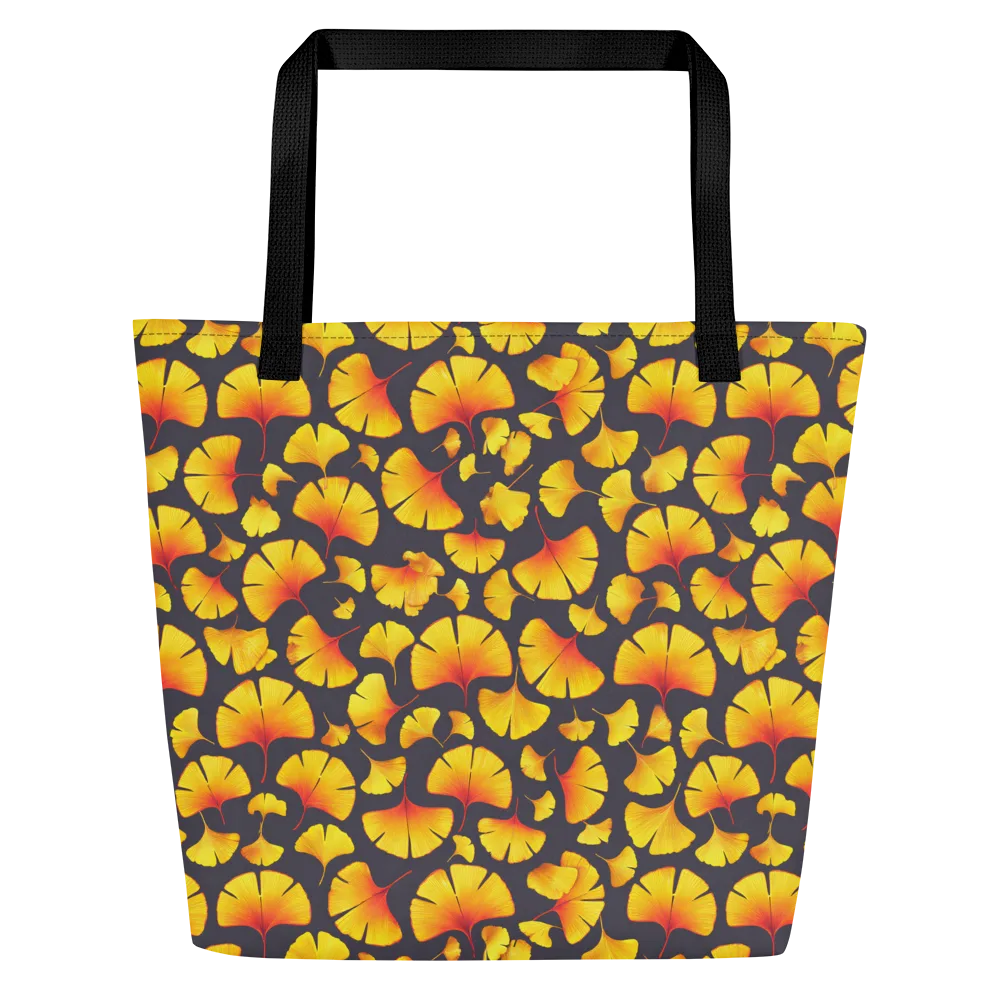 Autumn Radiance on Large Tote Bag W/ Pocket — Front