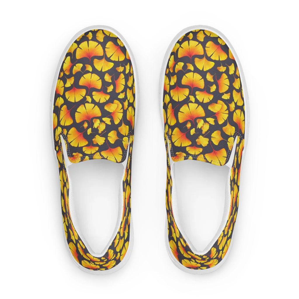 Autumn Radiance on Women's Slip-On Canvas Shoes — Front