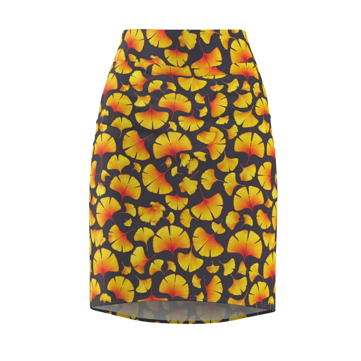 Autumn Radiance on Pencil Skirt — Front