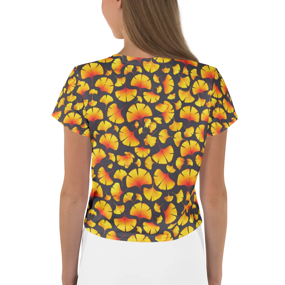 Autumn Radiance on Crop Tee — Back