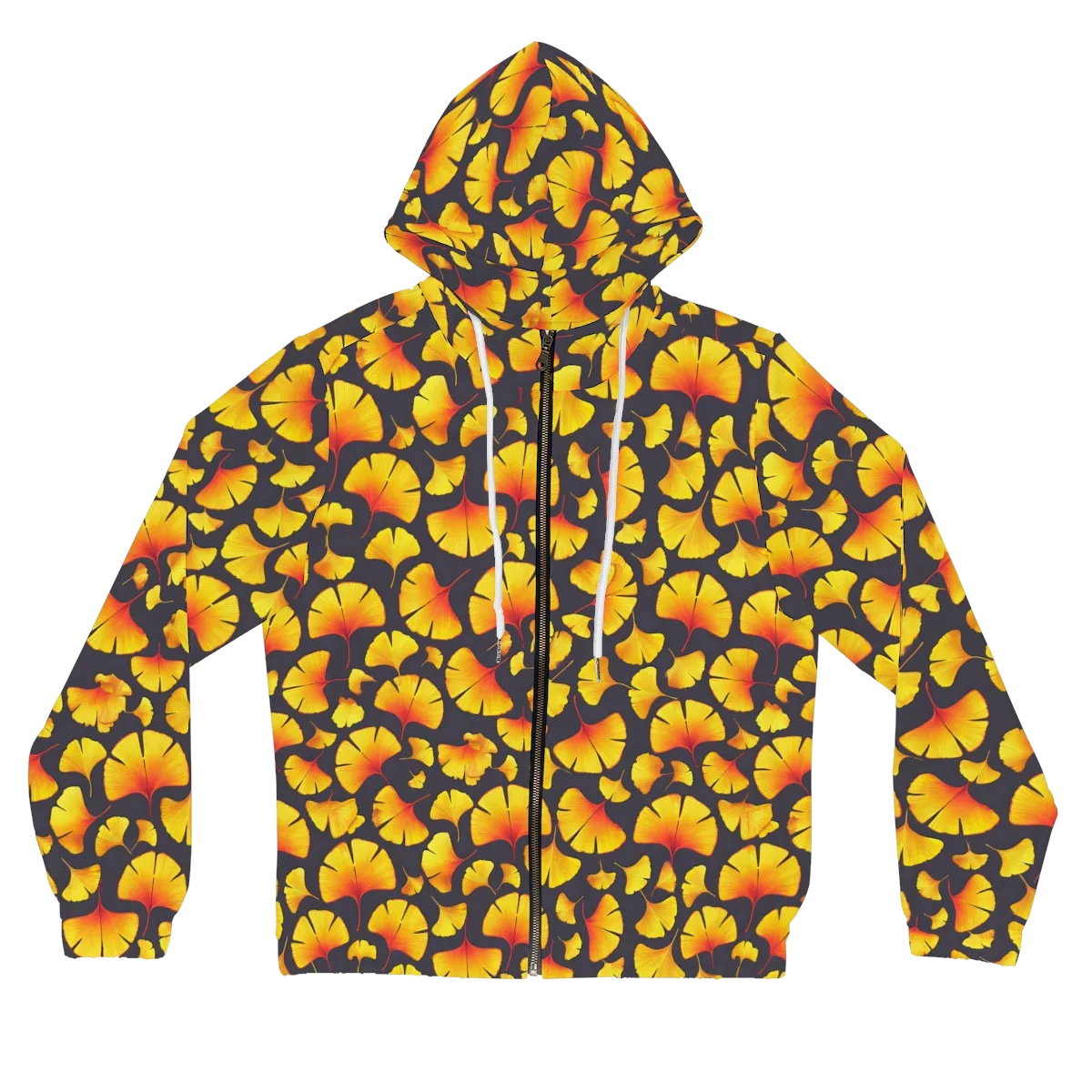 Autumn Radiance on Women's Full-Zip Hoodie — Front