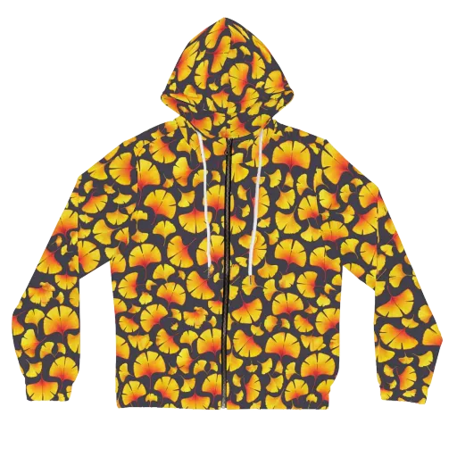 Autumn Radiance on a Women's Full-Zip Hoodie