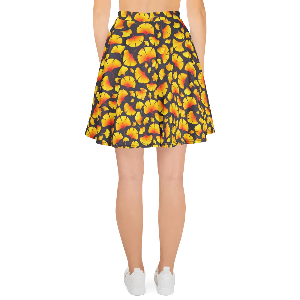 Autumn Radiance on Skater Skirt — Back