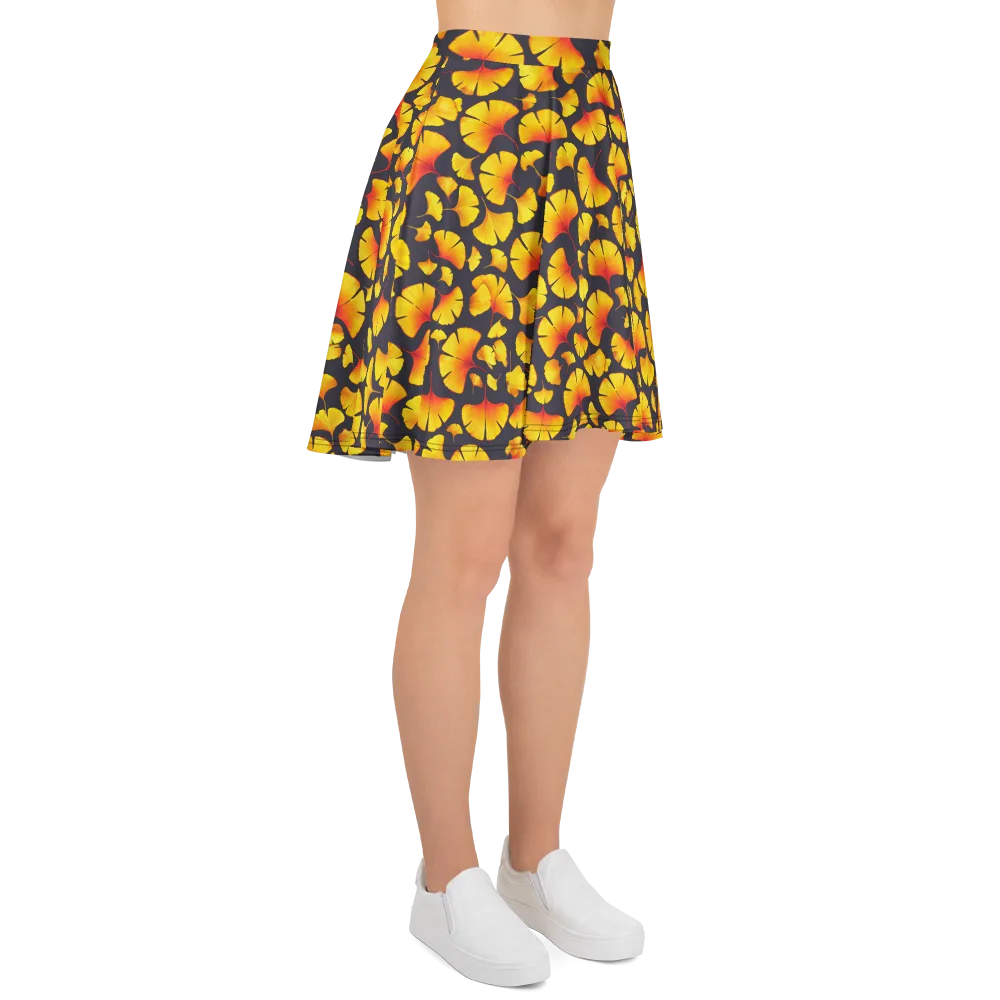Autumn Radiance on Skater Skirt — Right
