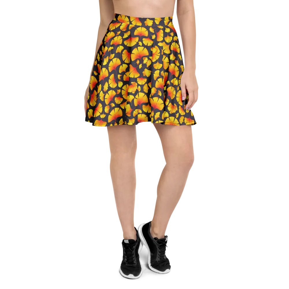 Autumn Radiance on Skater Skirt — Front