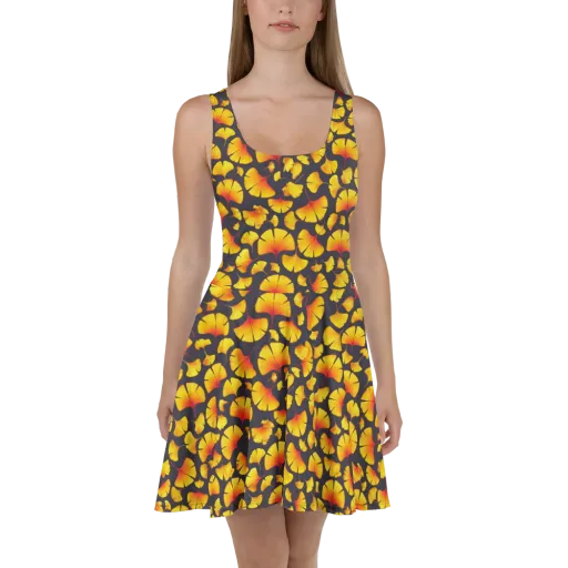 Autumn Radiance on a Skater Dress