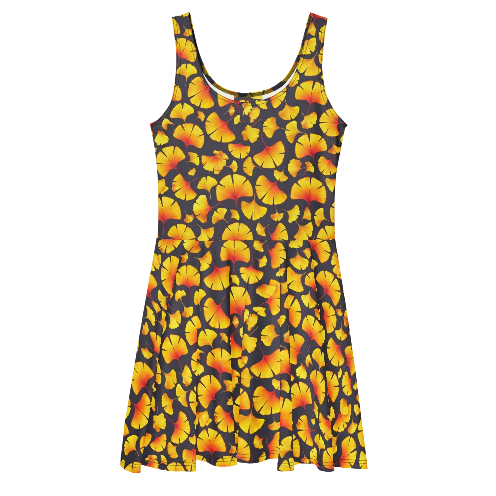 Autumn Radiance on Skater Dress — Front
