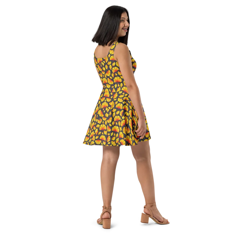 Autumn Radiance on Skater Dress — Right