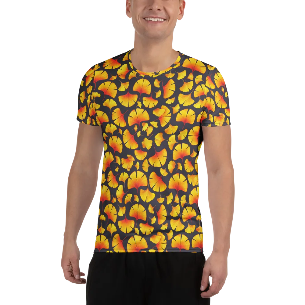 Autumn Radiance on Men's Athletic T-Shirt — Front