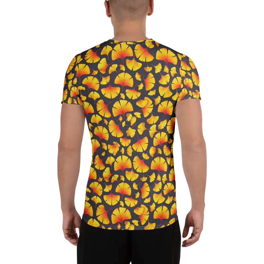 Autumn Radiance on Men's Athletic T-Shirt — Back