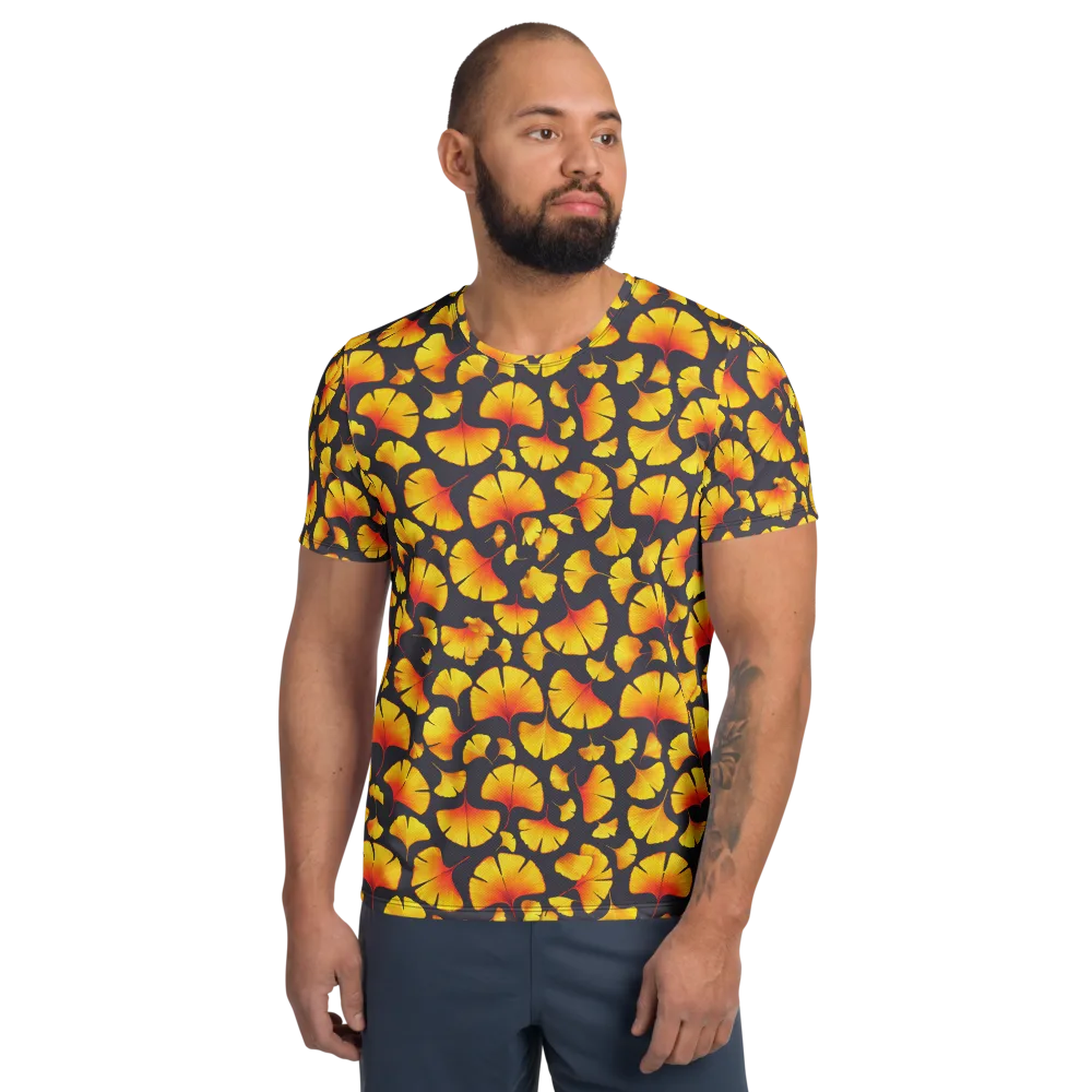 Autumn Radiance on Men's Athletic T-Shirt — Front