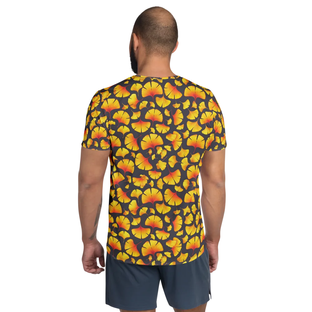 Autumn Radiance on Men's Athletic T-Shirt — Back
