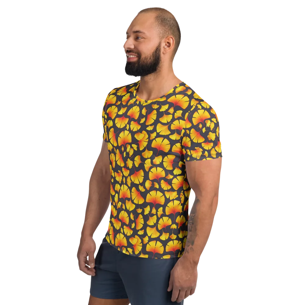 Autumn Radiance on Men's Athletic T-Shirt — Left