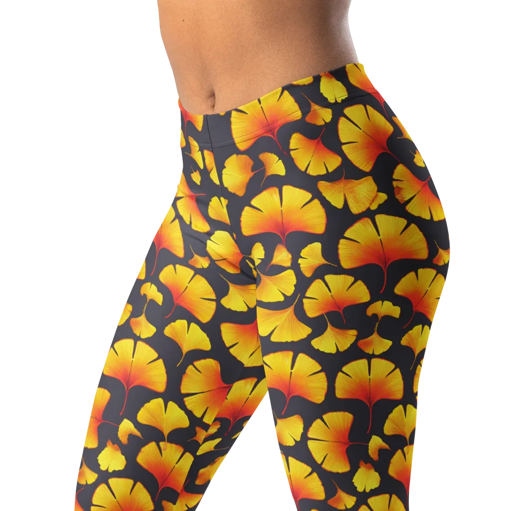 Autumn Radiance on Leggings — Left Front