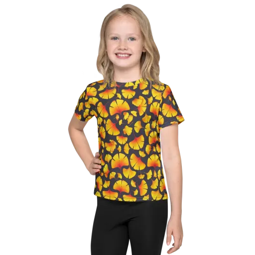 Autumn Radiance on a Kids Crew Neck T-Shirt