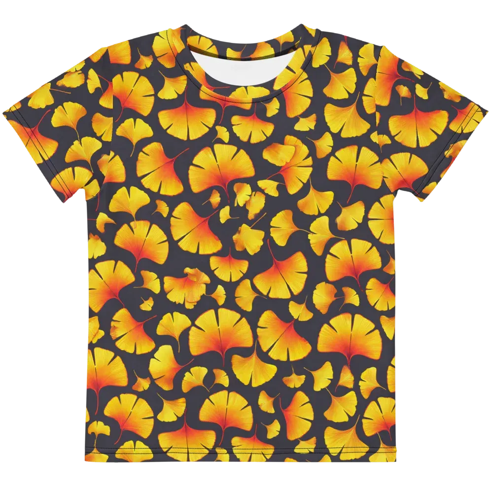Autumn Radiance on Kids Crew Neck T-Shirt — Front