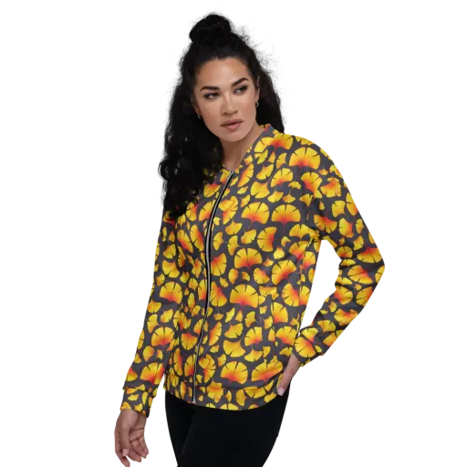 Autumn Radiance on a Bomber Jacket