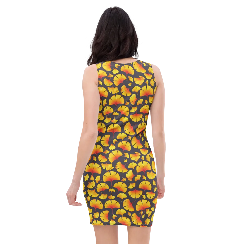 Autumn Radiance on Bodycon Dress — Back
