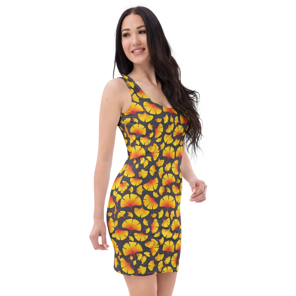 Autumn Radiance on Bodycon Dress — Right Front