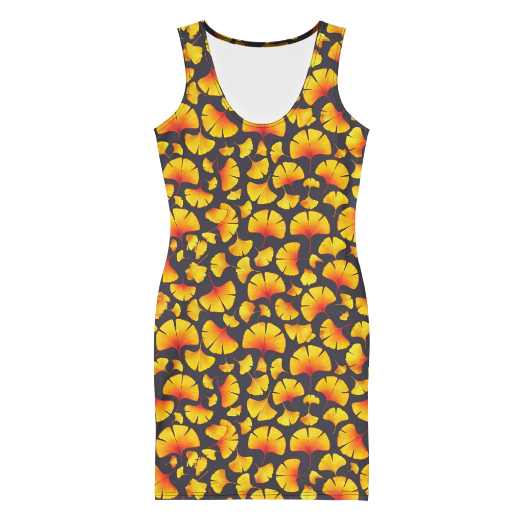Autumn Radiance on Bodycon Dress — Front