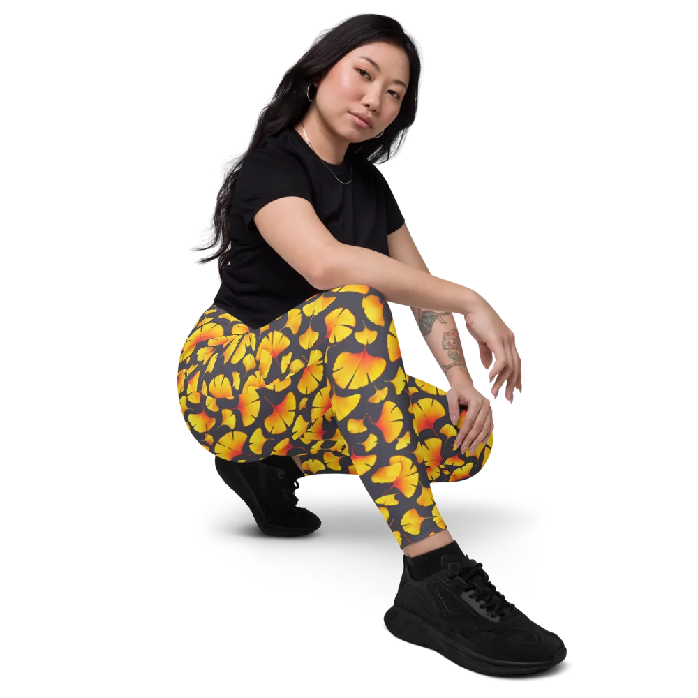 Autumn Radiance on Leggings with Pockets — Right Front