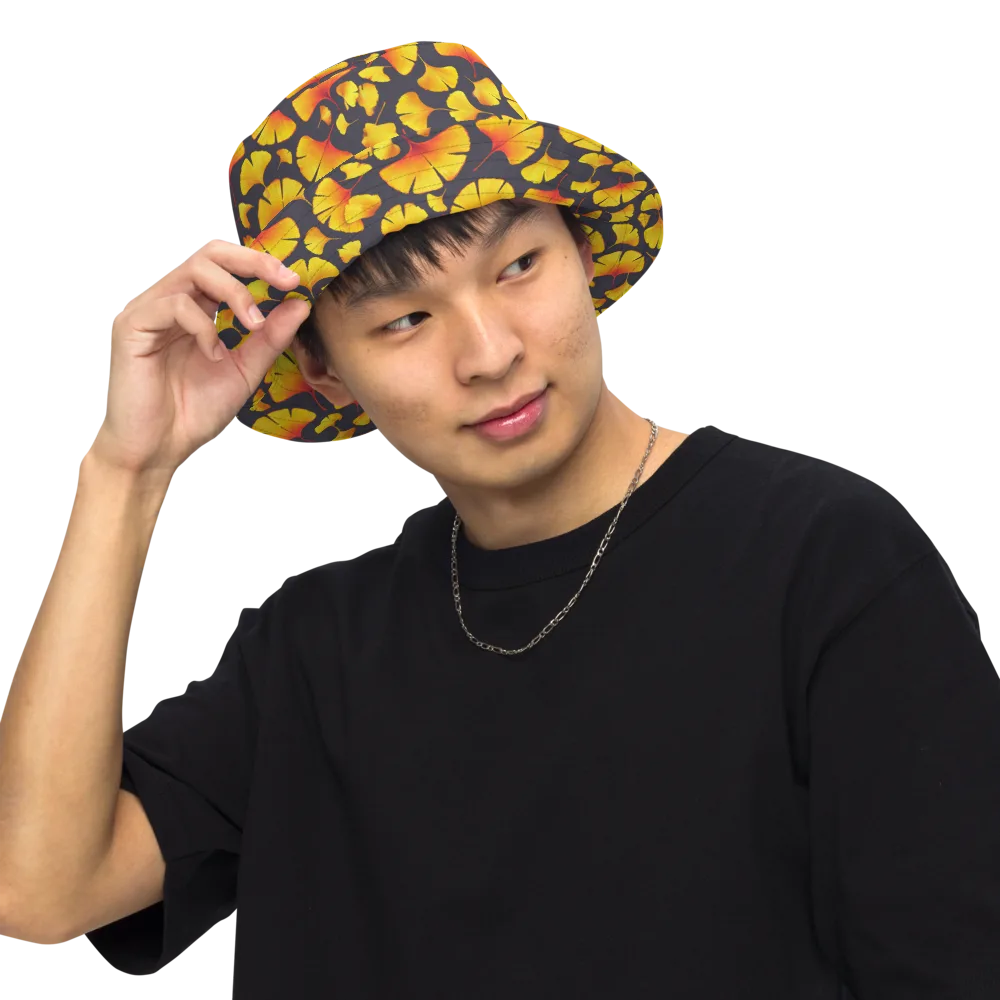 Autumn Radiance on Reversible Bucket Hat — Front Inside