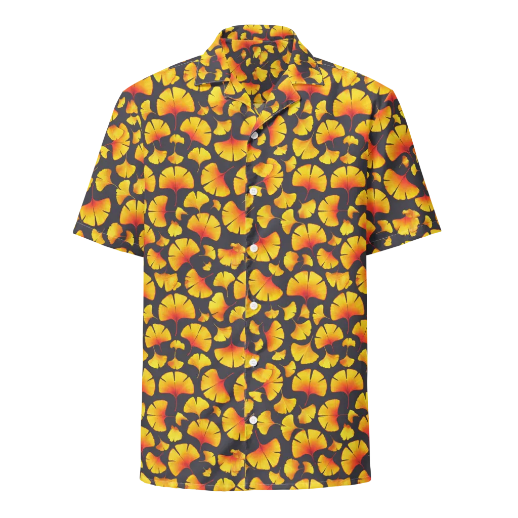 Autumn Radiance on Button Shirt — Front