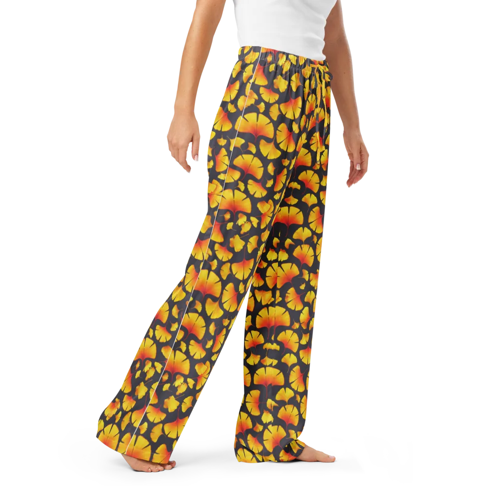 Autumn Radiance on Women's Pajama Pants — Right Front