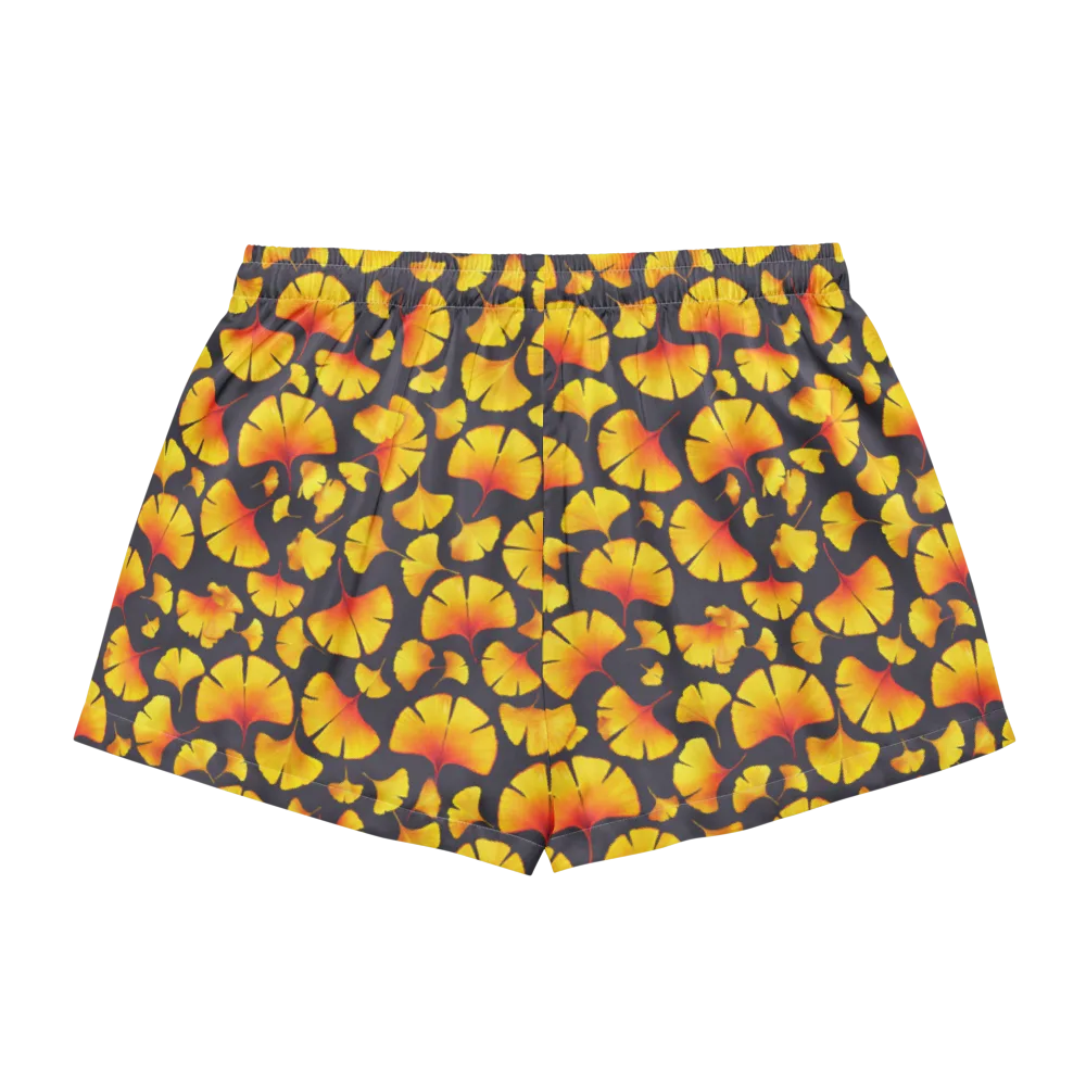 Autumn Radiance on Women's Pajama Shorts — Back