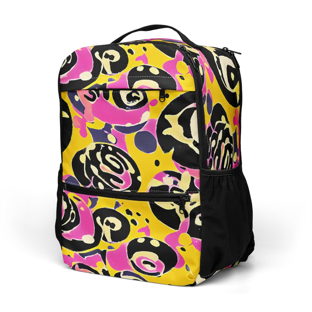 Neon Ink Parade on Utility Backpack — Left Front