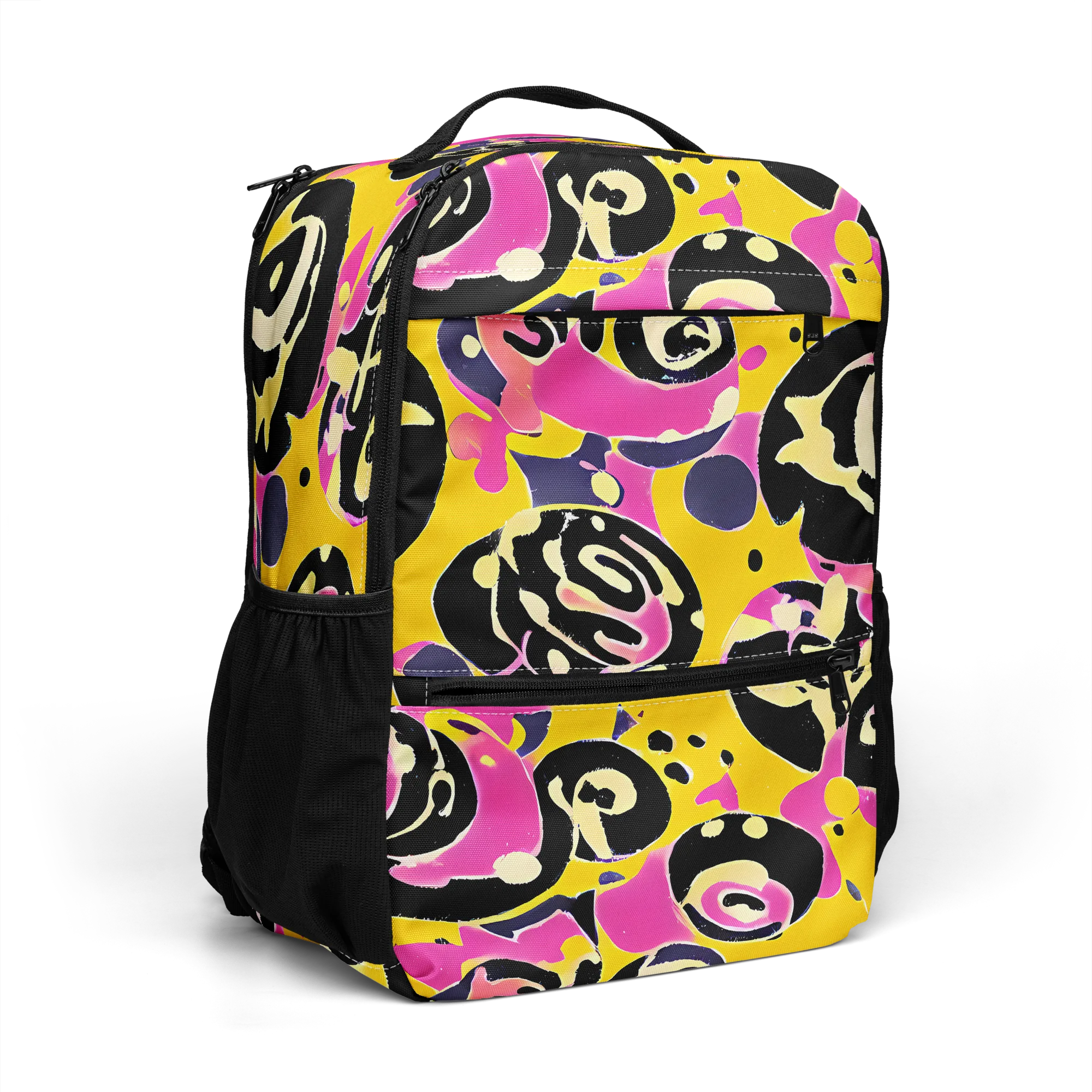 Neon Ink Parade on Utility Backpack — Right Front