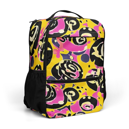 Neon Ink Parade on a Utility Backpack
