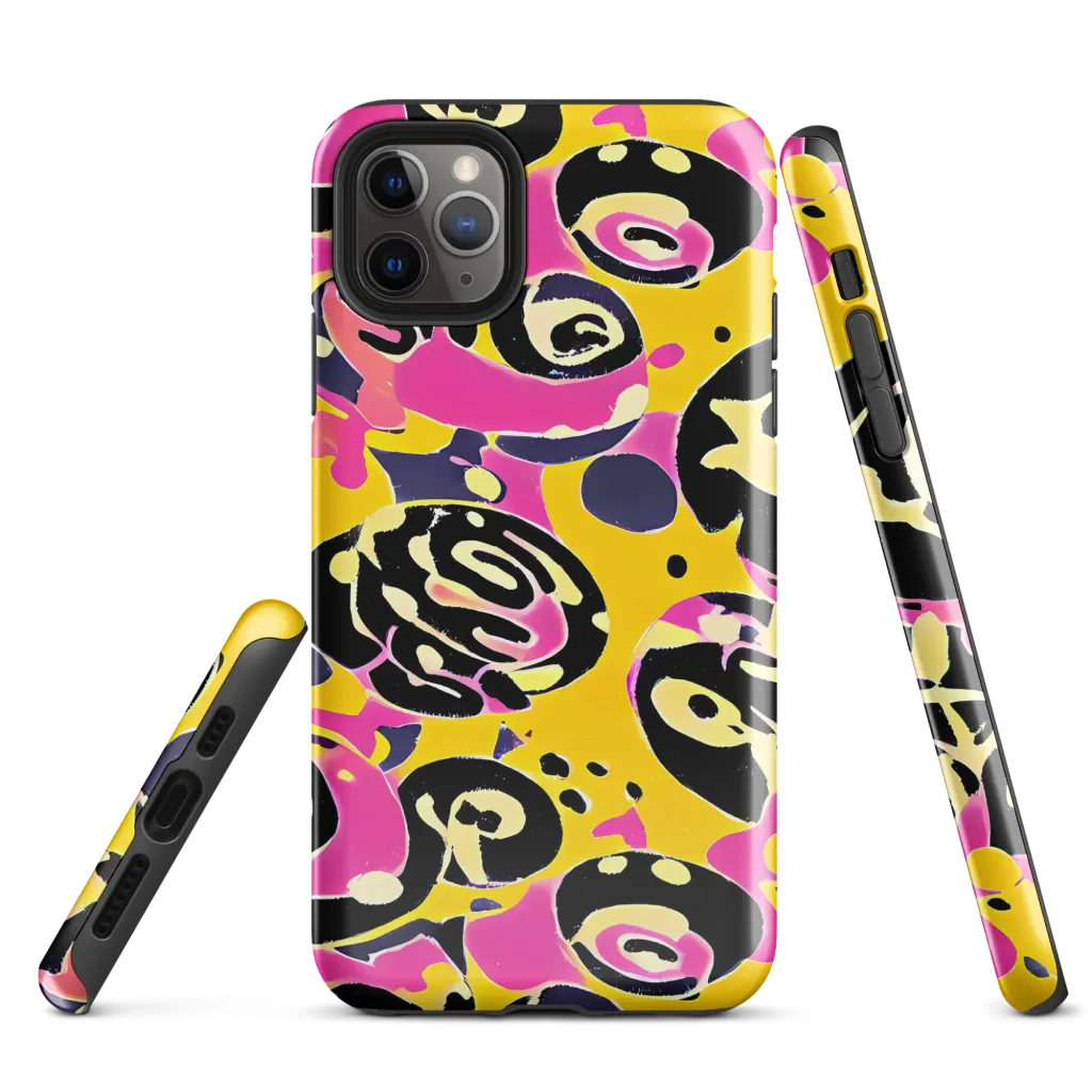 Neon Ink Parade on Tough Case for iPhone® — Front