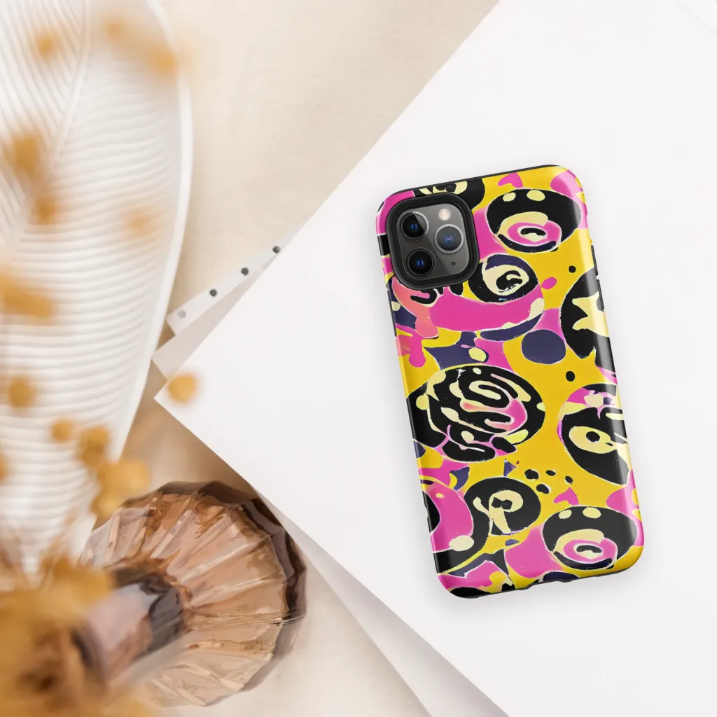 Neon Ink Parade on Tough Case for iPhone® — Front