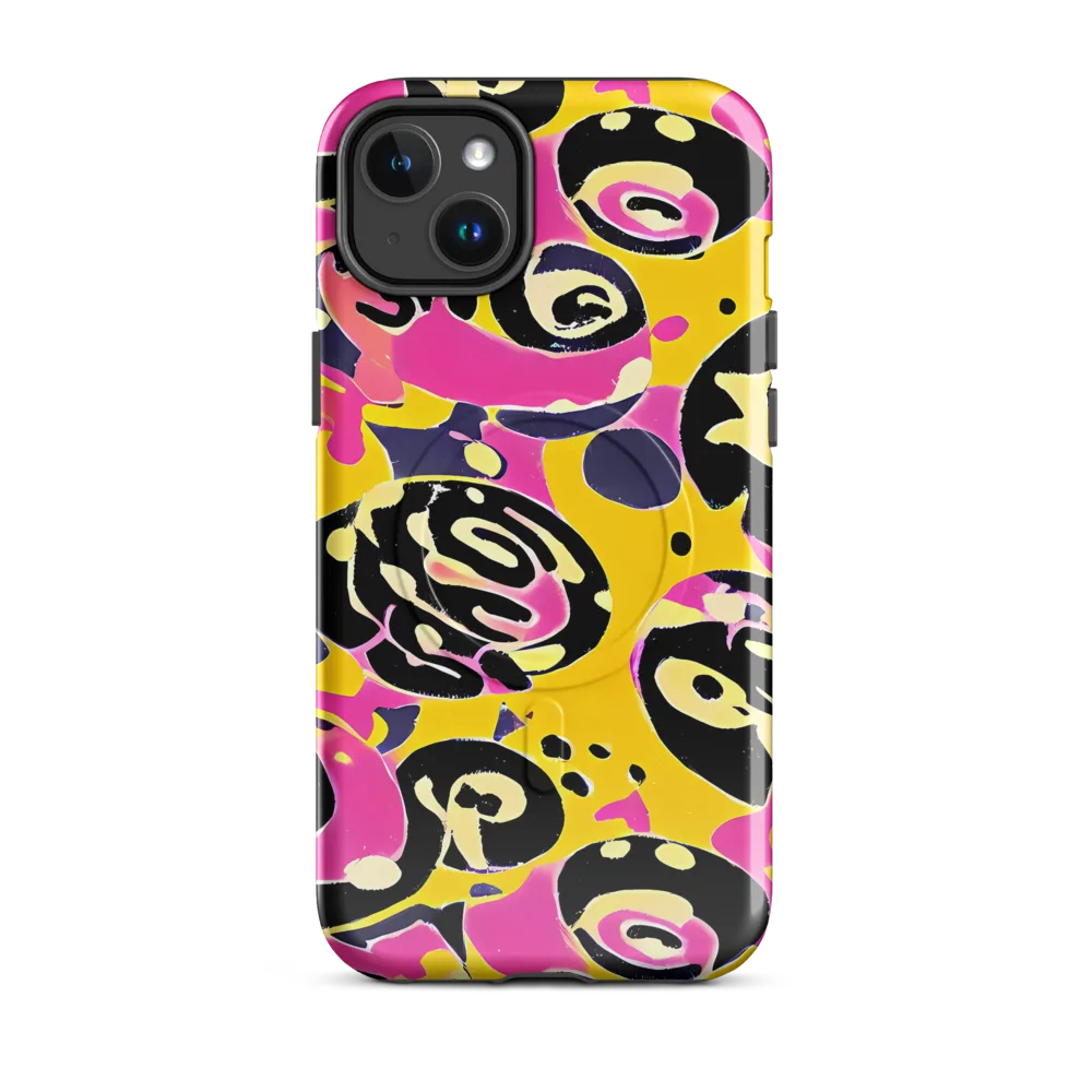 Neon Ink Parade on MagSafe Tough Case for iPhone® — Front