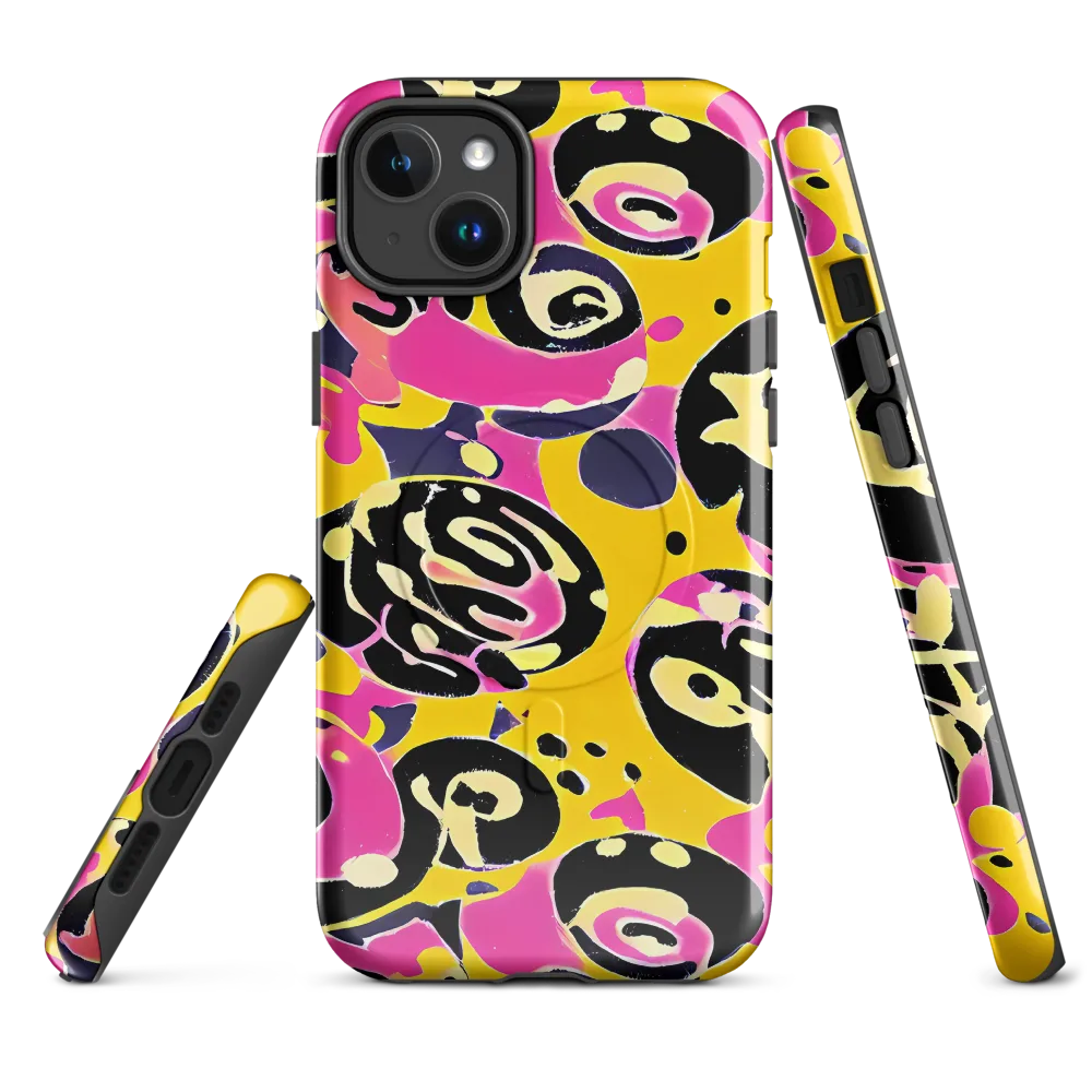 Neon Ink Parade on MagSafe Tough Case for iPhone® — Front