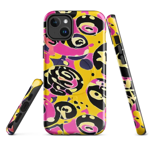 Neon Ink Parade on a MagSafe Tough Case for iPhone®