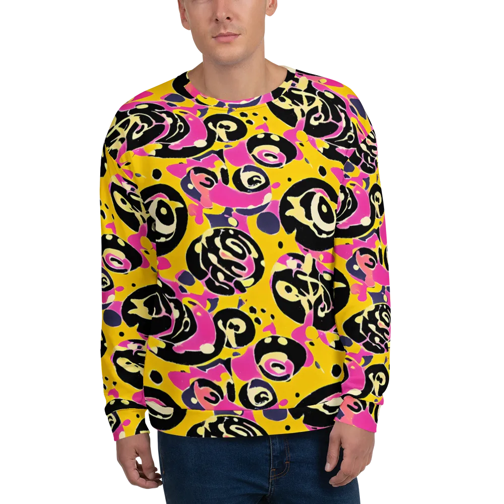 Neon Ink Parade on Sweatshirt — Front