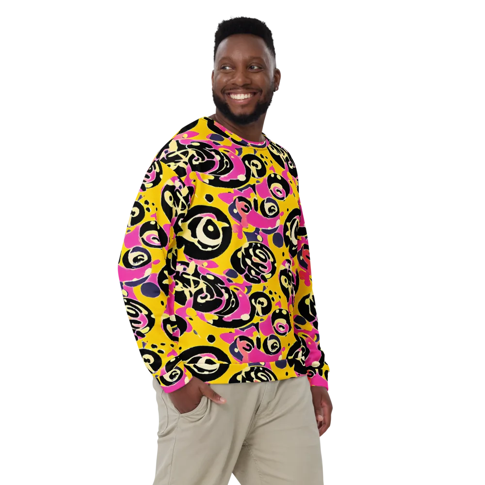 Neon Ink Parade on Sweatshirt — Front
