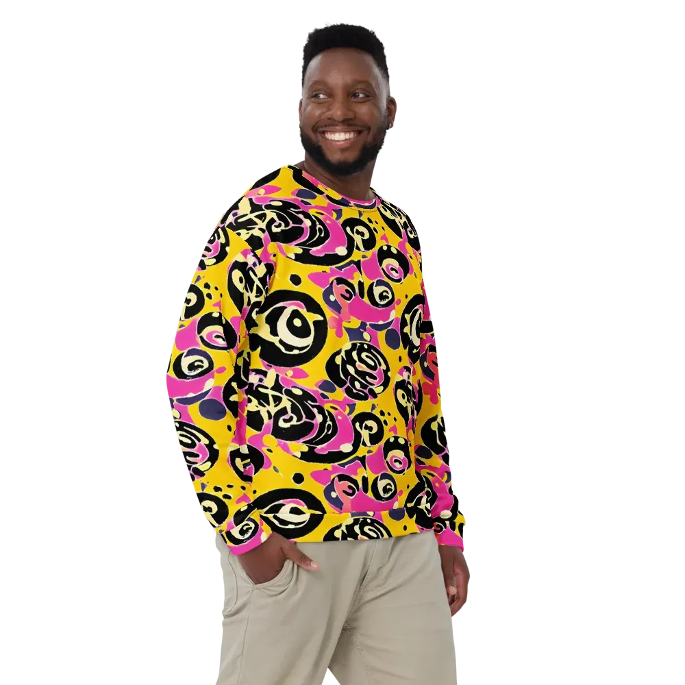 Neon Ink Parade on Sweatshirt — Front